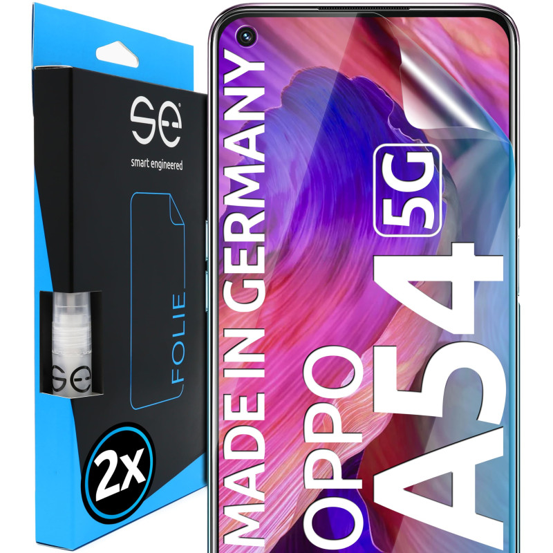 4x se® Film de Protection 3D Transparent pour Samsung Galaxy A54 5G, Auto-réparateur, Compatible Empreinte & FaceID, Installatio 4x se® Film de Protection 3D Transparent pour Samsung Galaxy A54 5G, Auto-réparateur, Compatible Empreinte & FaceID, Installatio