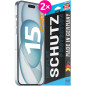 2x se® Film de Protection 3D Antireflet pour Apple iPhone 15, Auto-réparateur, Compatible Empreinte & FaceID, Installation Sans 2x se® Film de Protection 3D Antireflet pour Apple iPhone 15, Auto-réparateur, Compatible Empreinte & FaceID, Installation Sans