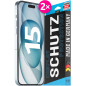 2x se® Film de Protection 3D Transparent pour Apple iPhone 15, Auto-réparateur, Compatible Empreinte & FaceID, Installation Sans 2x se® Film de Protection 3D Transparent pour Apple iPhone 15, Auto-réparateur, Compatible Empreinte & FaceID, Installation Sans