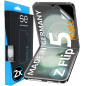 2x se® Film de Protection 3D Antireflet pour Samsung Galaxy Z Flip 5, Auto-réparateur, Compatible Empreinte & FaceID, Installati