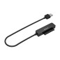 AISENS Adaptateur SATA vers USB-A USB3.0/USB3.1 Gen1 pour disques durs 2,5 ?. Noir AISENS Adaptateur SATA vers USB-A USB3.0/USB3.1 Gen1 pour disques durs 2,5 ?. Noir