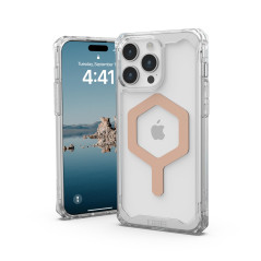 URBAN ARMOR GEAR Plyo Coque de Protection Compatible avec Apple iPhone 15 Pro Max, Chargement sans Fil/Charge magnétique, Coins