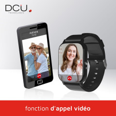 DCU TECNOLOGIC - Smartwatch Senior avec GPS et appels vidéo 4G - Smartwatch avec écran IPS 1,69'' Full Touch - IPX6 Waterproof -