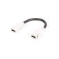 DIGITUS Connecteur Keystone HDMI 2.0 - Pour DN-93832 - Avec câble de 12 cm - Blanc pur (RAL 9003)