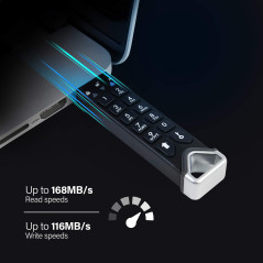 iStorage datAshur PRO2 4 Go - Clé USB sécurisée - Certifié FIPS 140-2 niveau 3 - Protégé par mot de passe - Résistant à la pouss