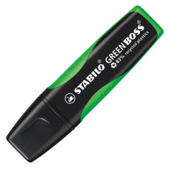 Stabilo Point Pack de 4 Surligneur en plastique recyclé + 1 Bloc note