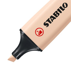 STABILO BOSS ORIGINAL NatureCOLORS - Surligneur - Etui carton x 4 surligneurs - beige rosé, gris taupe, vert eucalyptus, noir - 