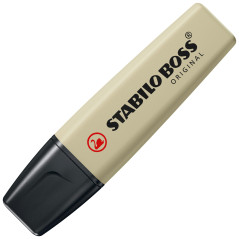 STABILO BOSS ORIGINAL NatureCOLORS - Surligneur - Etui carton x 4 surligneurs - marron glacé, orange rouille, vert tilleul, noir