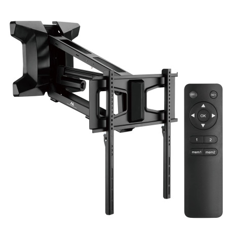Maclean MC-891 TV Support TV électrique au-Dessus de la cheminée Vesa Max 600x400 télécommande pour TV 37"-70" 35kg