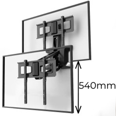 Maclean MC-891 TV Support TV électrique au-Dessus de la cheminée Vesa Max 600x400 télécommande pour TV 37"-70" 35kg
