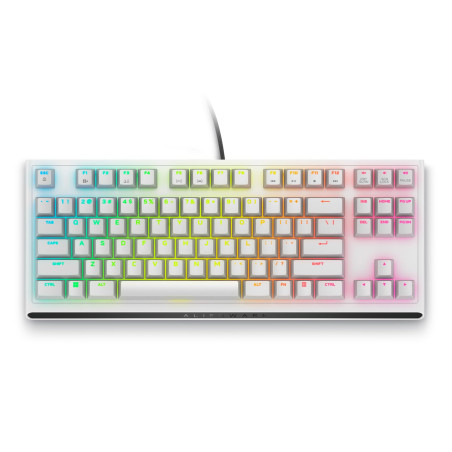 Alienware AW420K - Alienware AW420K Clavier Gaming sans Pavé Numérique Format Compact, Switches CHERRY MX Red, USB, Anti-Ghostin