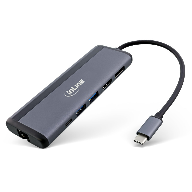 InLine 8in1 USB Typ-C Multihub, HDMI, DisplayPort, InLine 8in1 USB Typ-C Multihub, HDMI, DisplayPort,