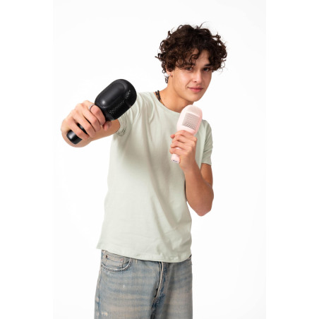 Celly, Microphone sans Fil avec Haut-Parleur intégré, Microphone Bluetooth avec Connexion jusqu'à 10 mètres, Sortie de 5 W pour