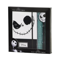 Disney L'Étrange Noël de Monsieur Jack Face-Coffret Cadeau avec Journal et Stylo à Bille Fashion, Noir, 22,4 x 23,2 cm