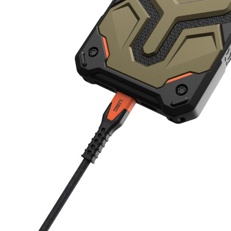 URBAN ARMOR GEAR UAG Câble robuste Kelvar Core USB-C vers USB-C de 1,5 m 60 W Power Delivery PD renforcé pour iPhone 16, MacBook