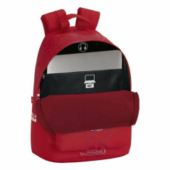 Safta Sacoche pour Portable Real Sporting de Gijón 14,1'' Rouge