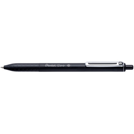Pentel iZee Bolígrafo BX470 - Boli Retráctil con Cuerpo Mate y Clip Metálico, de Uso muy Cómodo para Escritura Suave, Perfecto p