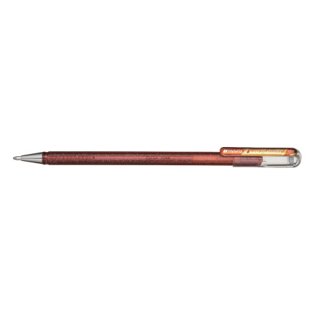 Pentel K110-4DM Dual Metallic Hybrid Stylo à encre gel avec différents effets de couleur sur papier clair/foncé 4DM