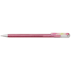Pentel K110-4DM Dual Metallic Hybrid Stylo à encre gel avec différents effets de couleur sur papier clair/foncé 4DM