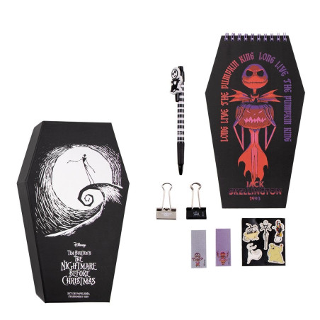 Set de papeterie de Noël avec livre, stylo, autocollants, notes et pinces - Accessoires de papeterie - Produit original conçu en