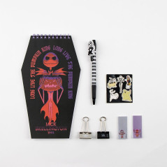 Set de papeterie de Noël avec livre, stylo, autocollants, notes et pinces - Accessoires de papeterie - Produit original conçu en