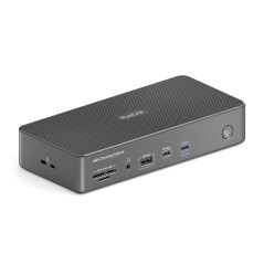 Vuelogic Station d'accueil USB C Double écran, 14-en-1 USB4 Gen3 Support 8K, 2X HDMI 4K, Compatible Thunderbolt 3, Ethernet, mul