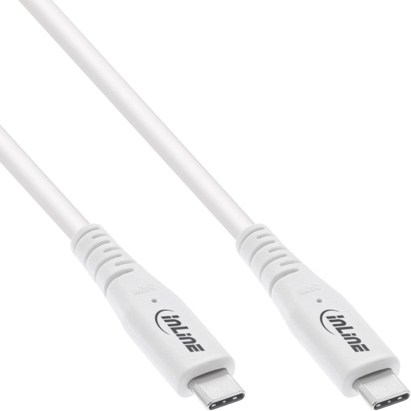 InLine Câble USB 4, 240 W USB-C vers USB-C, PD 3.1, 40 Go/s, 8K @ 60 Hz, Thunderbolt 3, pour écrans, disques durs, cartes graphi InLine Câble USB 4, 240 W USB-C vers USB-C, PD 3.1, 40 Go/s, 8K @ 60 Hz, Thunderbolt 3, pour écrans, disques durs, cartes graphi