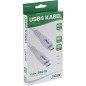 InLine Câble USB 4, 240 W USB-C vers USB-C, PD 3.1, 40 Go/s, 8K @ 60 Hz, Thunderbolt 3, pour écrans, disques durs, cartes graphi InLine Câble USB 4, 240 W USB-C vers USB-C, PD 3.1, 40 Go/s, 8K @ 60 Hz, Thunderbolt 3, pour écrans, disques durs, cartes graphi