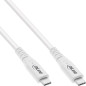 InLine Câble USB 4, 240 W USB-C vers USB-C, PD 3.1, 40 Go/s, 8K @ 60 Hz, Thunderbolt 3, pour écrans, disques durs, cartes graphi InLine Câble USB 4, 240 W USB-C vers USB-C, PD 3.1, 40 Go/s, 8K @ 60 Hz, Thunderbolt 3, pour écrans, disques durs, cartes graphi