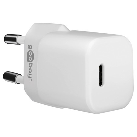 goobay 59716 Chargeur USB-C Nano / 30w USB-C Power Delivery Alimentation pour iPhone 14 / IPad Pro/Magsafe/AirPods Pro/Samsung G