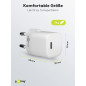 goobay 59716 Chargeur USB-C Nano / 30w USB-C Power Delivery Alimentation pour iPhone 14 / IPad Pro/Magsafe/AirPods Pro/Samsung G goobay 59716 Chargeur USB-C Nano / 30w USB-C Power Delivery Alimentation pour iPhone 14 / IPad Pro/Magsafe/AirPods Pro/Samsung G
