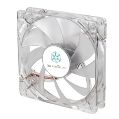 SilverStone SST-FN121-P-RL - Série FN Ventilateur de 120mm pour ordinateur, Bruit faible, Flux d'air performant, 9 pales, 4x LED