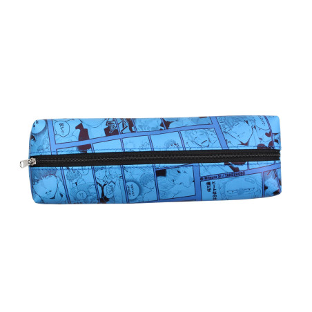 UCHIWA - Trousse à crayons bleue Megumi To Tsugumi - Dimensions 21 x 6 x 4 cm., bleu, Décontracté