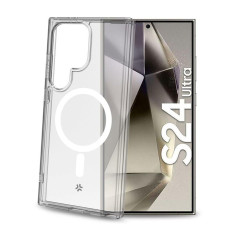 Celly Coque pour téléphone Portable Blanc Transparent Galaxy S24 Ultra