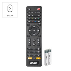 Hama Télécommande Universelle TV pour 4 appareils (Infrarouge, Bouton Intelligent, portée de 10 m, idéale par Exemple pour TV, L