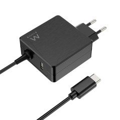65W USB C, Ewent Chargeur Type C Alimentation Adaptateur pour MacBook Pro/Air, Lenovo,HP,ASUS, Acer,Huawei,Matebook,Xiaomi,Samsu
