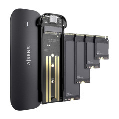 AISENS - Boîtier Externe M.2 (Ngff) Asm2-024B Nvme A Usb3.2 Gen2. Noir