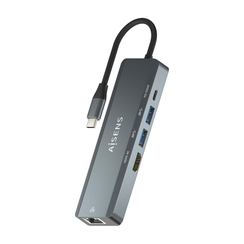 USB-C Dock AISENS 5 en 1 USB-C A 1XHDMI 1XRJ45 2XUSB 1XPD 15CM USB-C Dock AISENS 5 en 1 USB-C A 1XHDMI 1XRJ45 2XUSB 1XPD 15CM