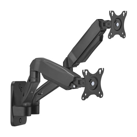 AISENS Pro Support Mural avec contrepoids Rotatif et inclinable pour écran TV 9 kg 3 pivotants 2 Bras Noir