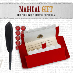Paladone Harry Potter Coffret Cadeau Papier à Lettres avec Beuglantes, Plume d'Oie et Autres Accessoires