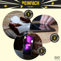Film de Protection en Verre S.E pour Samsung Galaxy S24 Ultra, incassable, 9H, avec Anti-Choc, Montage innovant et matériau inca