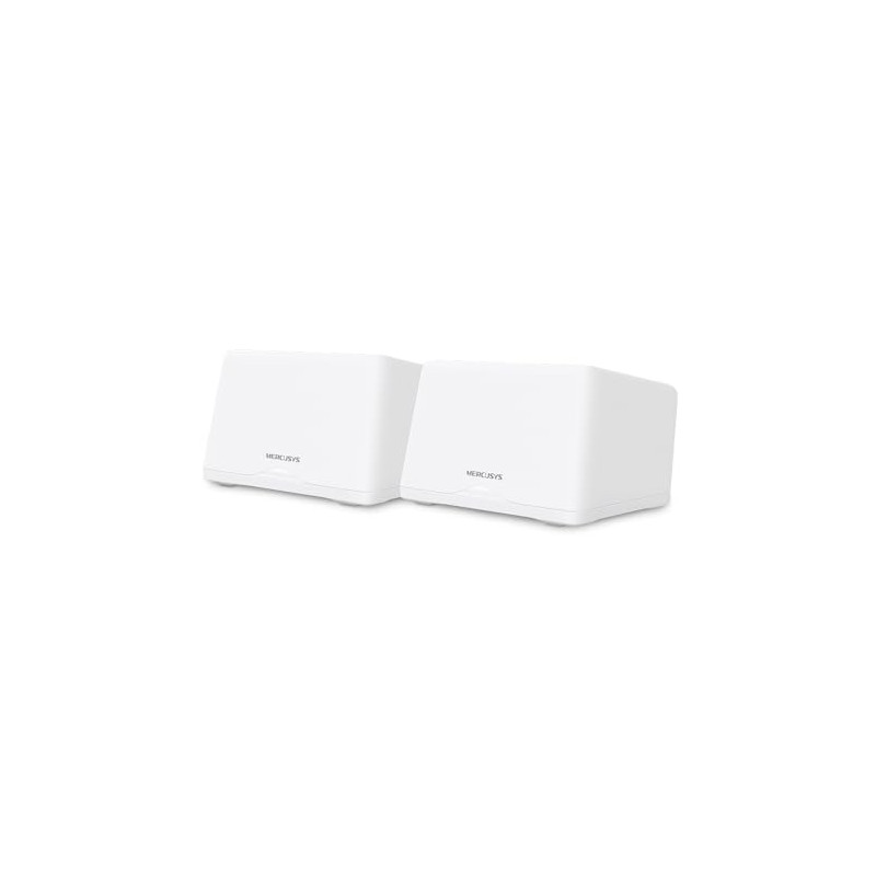 MERCUSYS WiFi 7 Mesh BE9300Mbps Tri-Bande Halo H47BE(2-Pack), Couverture jusqu'à 550 m², Connecter jusqu'à 200 Appareils, 3 Port MERCUSYS WiFi 7 Mesh BE9300Mbps Tri-Bande Halo H47BE(2-Pack), Couverture jusqu'à 550 m², Connecter jusqu'à 200 Appareils, 3 Port