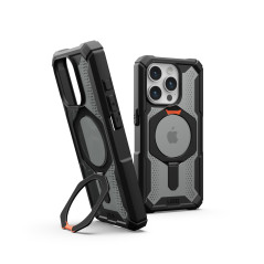 Urban Armor Gear Plasma XTE Case pour Apple iPhone 15 Pro Kickstand Housse [Chargement sans Fil/magnétique Compatible, Relevable