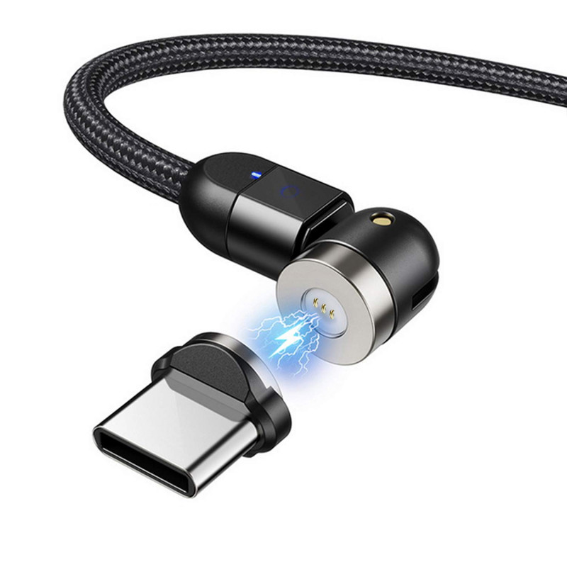 Maclean MCE474 Câble USB magnétique fiche USB Type-C 1 m Noir Maclean MCE474 Câble USB magnétique fiche USB Type-C 1 m Noir