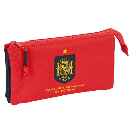 Trousse d'écolier RFEF Rouge Bleu (22 x 12 x 3 cm)