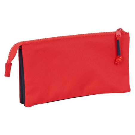 Trousse d'écolier RFEF Rouge Bleu (22 x 12 x 3 cm)