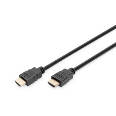 DIGITUS Câble de connexion HDMI Premium High Speed, type A mâle/mâle - HDMI 2.0-2.0m - avec canal Ethernet - Ultra HD 4k/60Hz -