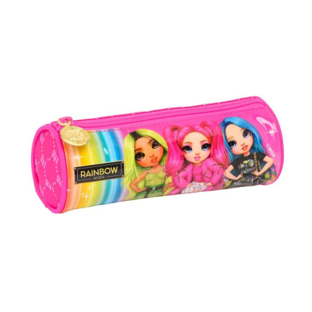 SAFTA- Trousse Ronde Rainbow High 20 x 7 x 7 cm, 812220026, Multicolore