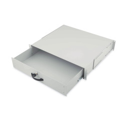 DIGITUS Tiroir pour armoires réseau et serveur - 19 pouces - 2U - fixation avant et arrière - profondeur réglable - porte-docume