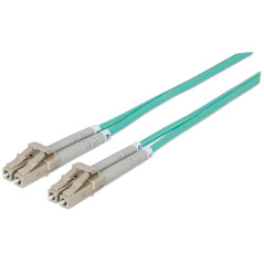 Intellinet 750066 Câble Ethernet de Fibre Optique 3 m LC OM3 Couleur aqua